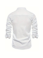 Callum | Herren Leinenhemd mit Knopfleiste