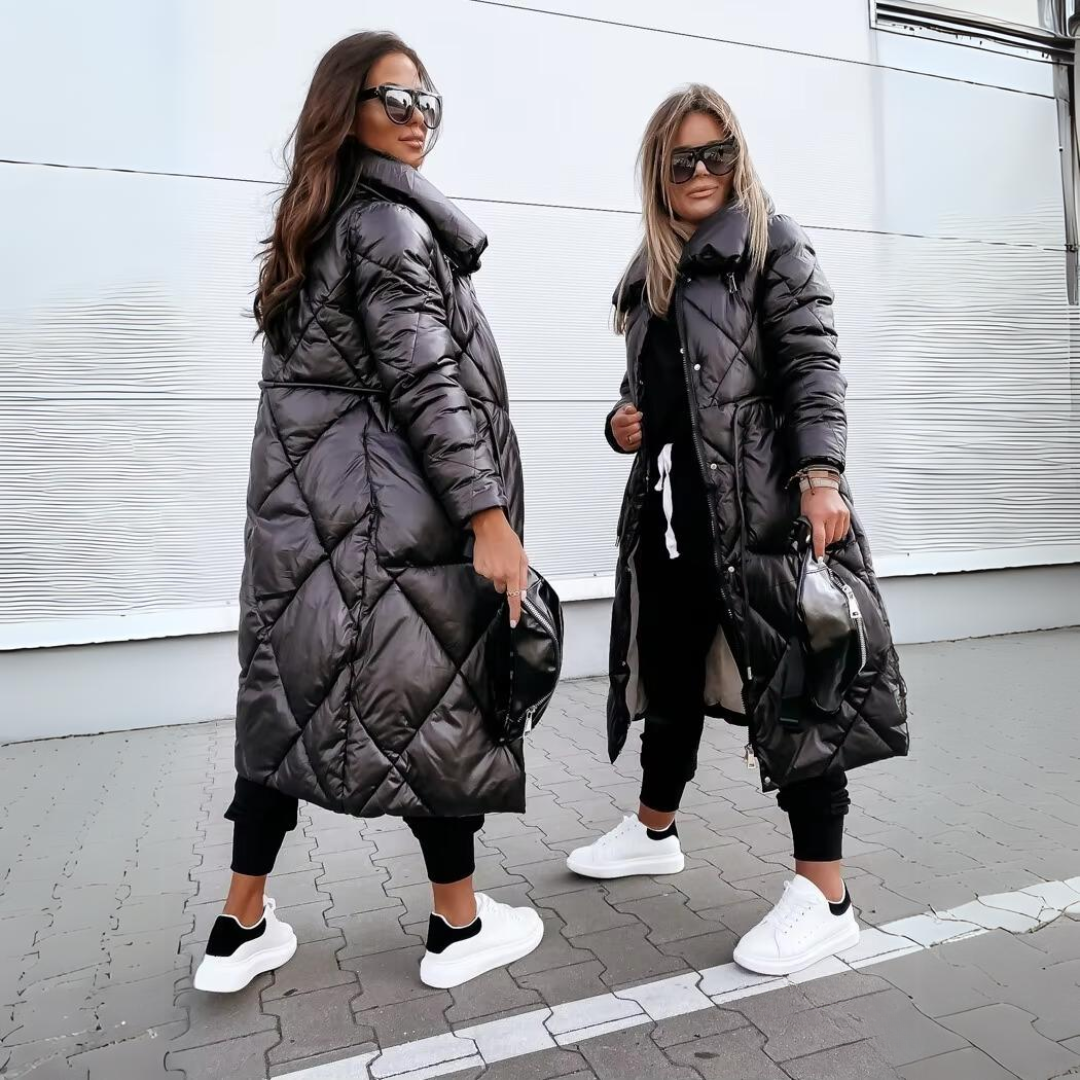 Nicola – Lange gesteppte Baumwolljacke