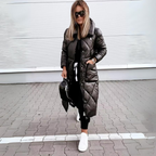 Nicola – Lange gesteppte Baumwolljacke