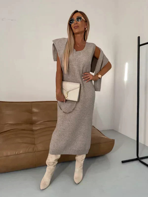 Rosie - Elegantes Pullover-Kleid Set