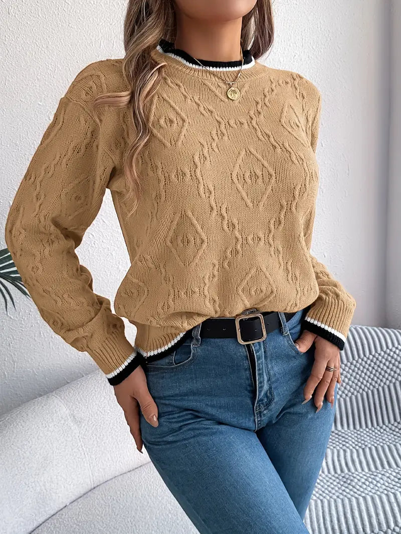 Verity - Eleganter gestreifter Pullover