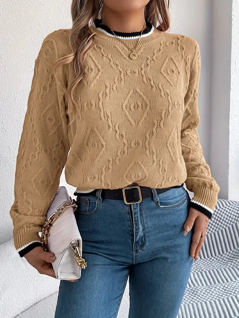 Verity - Eleganter gestreifter Pullover