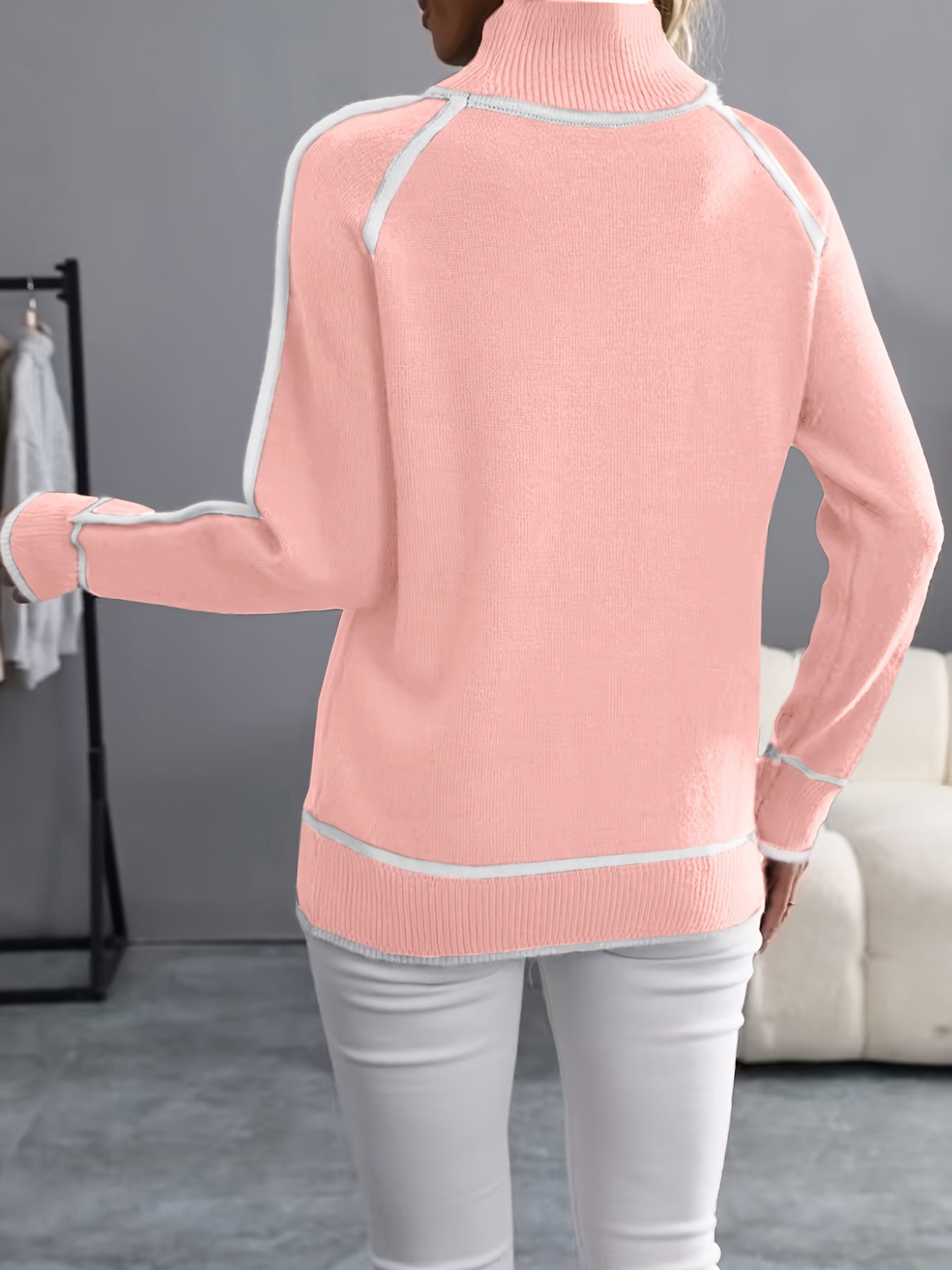 Janice - Pullover mit hohem Kragen