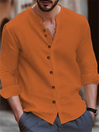 Xavier | Herren Retro-Leinenhemd