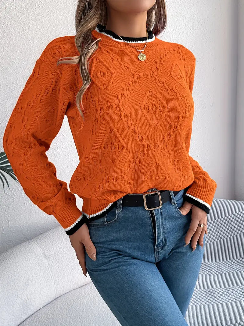 Verity - Eleganter gestreifter Pullover