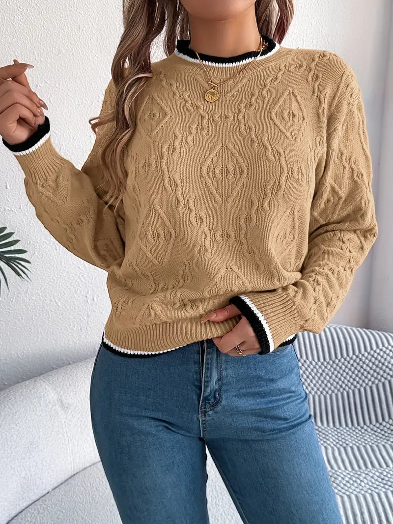 Verity - Eleganter gestreifter Pullover