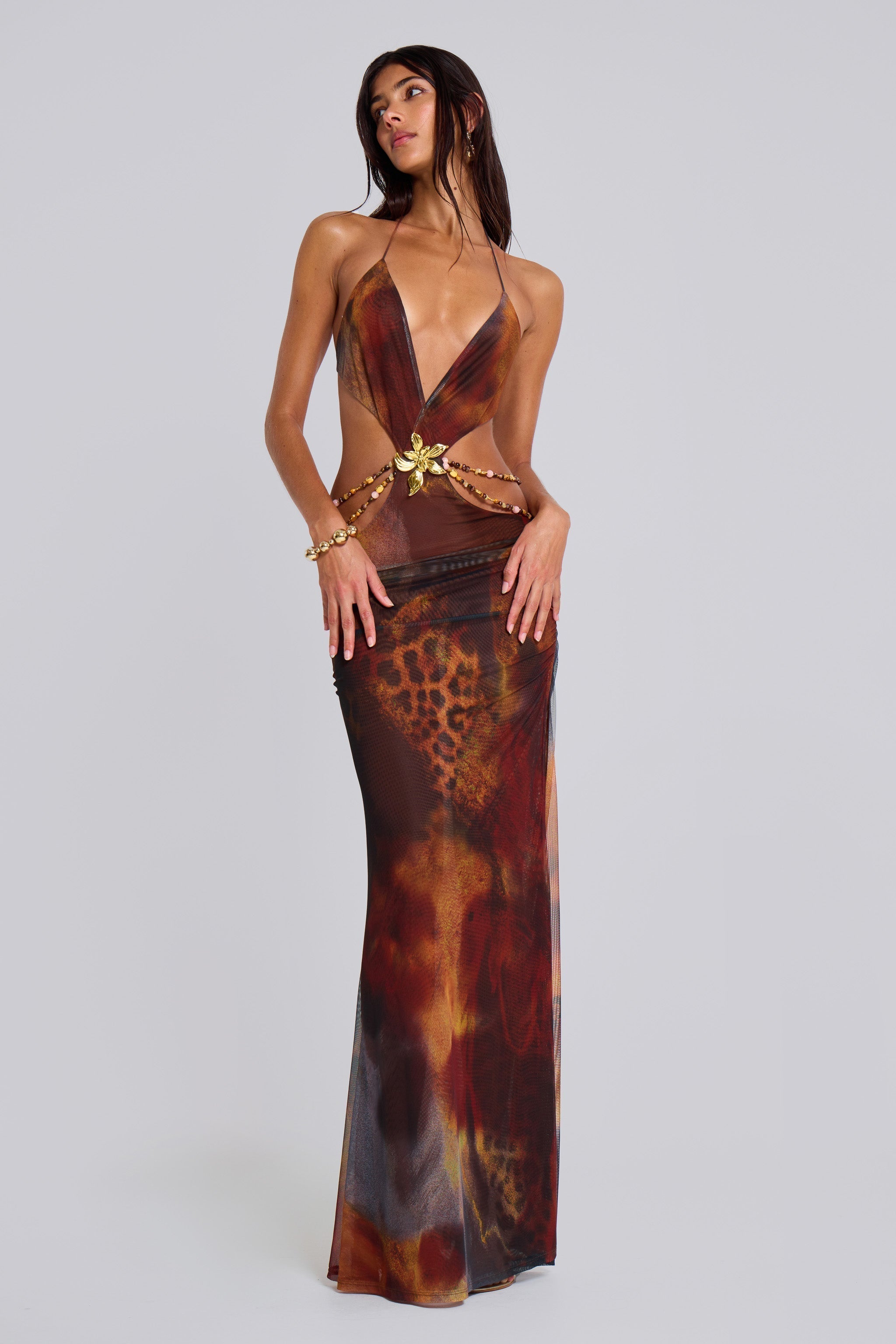 Hestia - Jungle Maxikleid