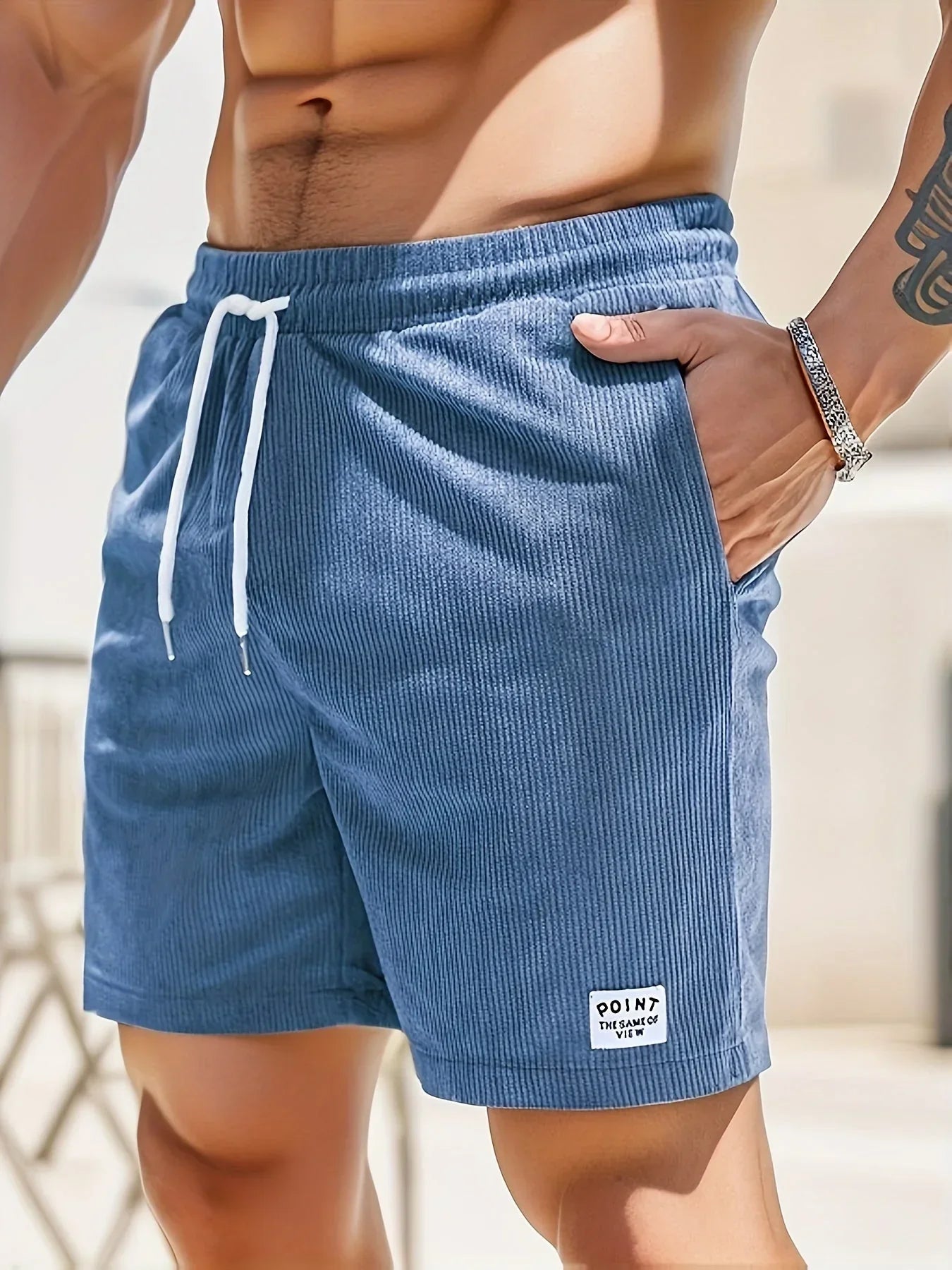 Davide | Herren Gestreifte Shorts