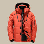 Wasserdichte Herren-Winterjacke mit Kapuze