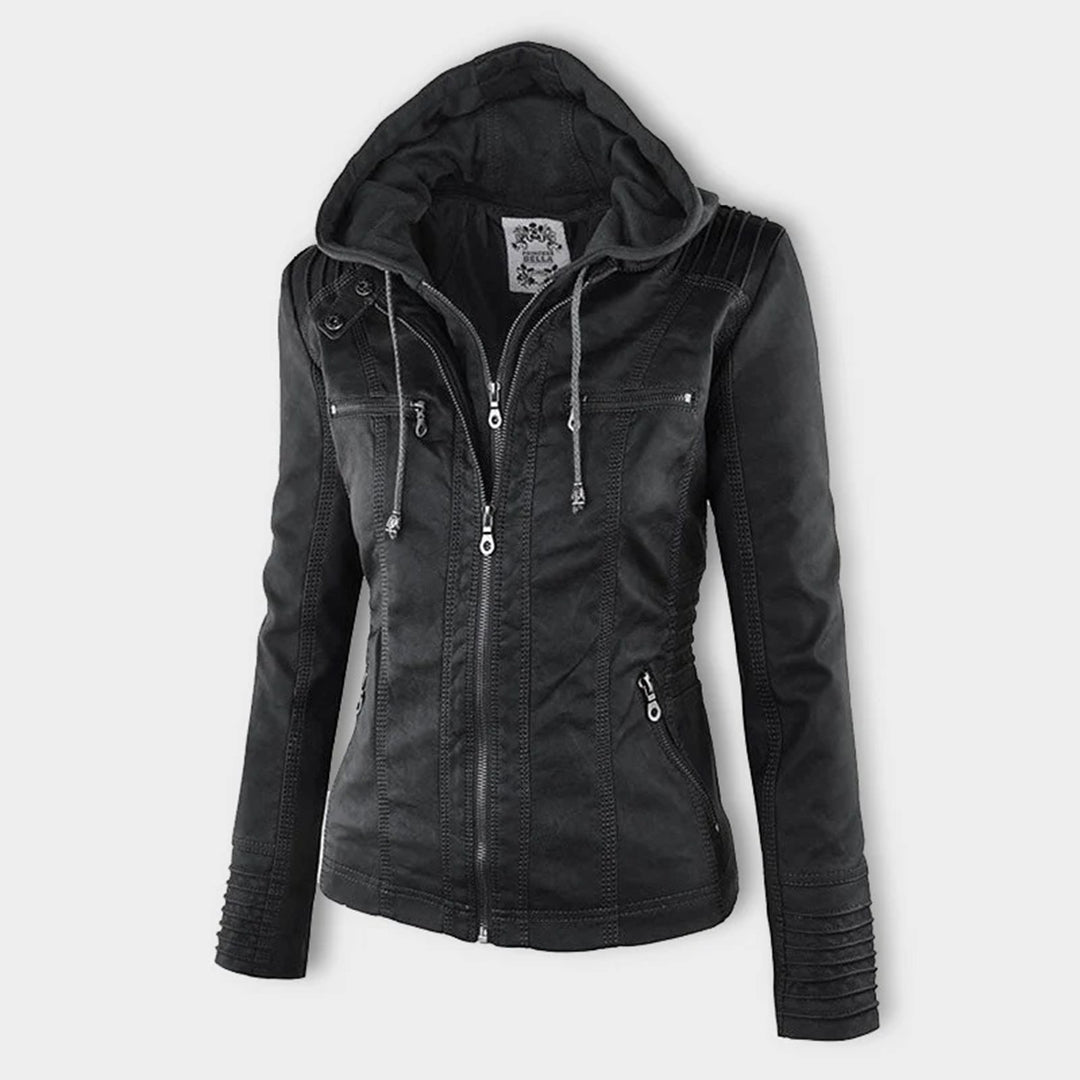 Gia - Leder-Bikerjacke