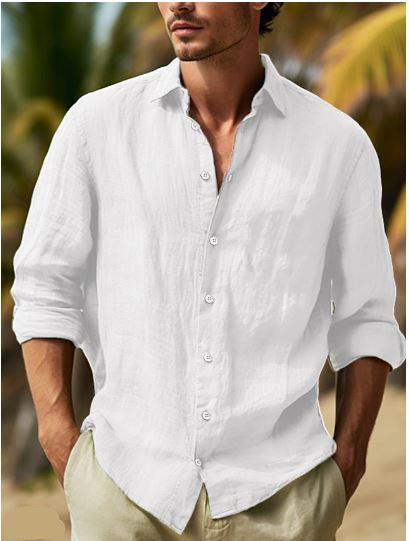 Fridolin | Herren Sommer Leinen hemd