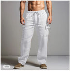 Leopold | Herren Cargo Leinenhosen