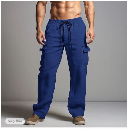 Leopold | Herren Cargo Leinenhosen