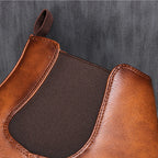 Eleganter Chelsea-Stiefel für Herren aus Leder
