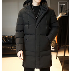 Langer Herrenmantel - Stylisch und Winddicht für Kalte Tage