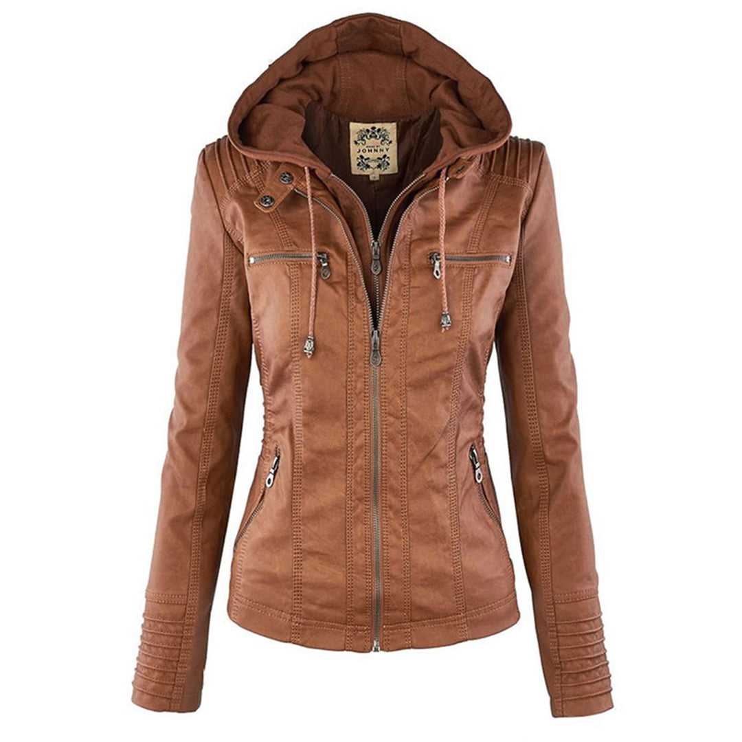 Gia - Leder-Bikerjacke