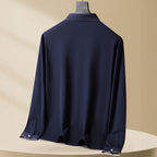 Baumwolle Langarm Herren Poloshirt