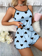 Hochwertiges Damen-Pyjama-Set in 6 Farben