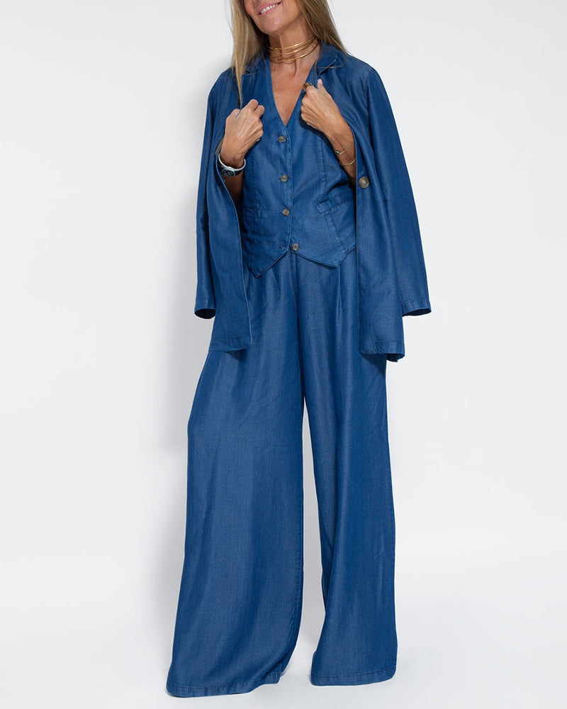 Stella | Damen Elegantes 2-teiliges Leinenset