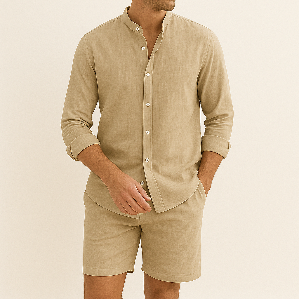 Entspanntes Herren Leinen Set