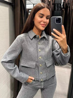 Lynn -  Button Jacke