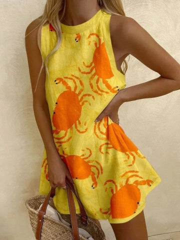 Orvienne™ | Minikleid mit Krebs-Muster