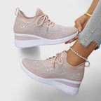 Viviane - Leichte orthopädische Sneaker mit glitzerndem Finish.