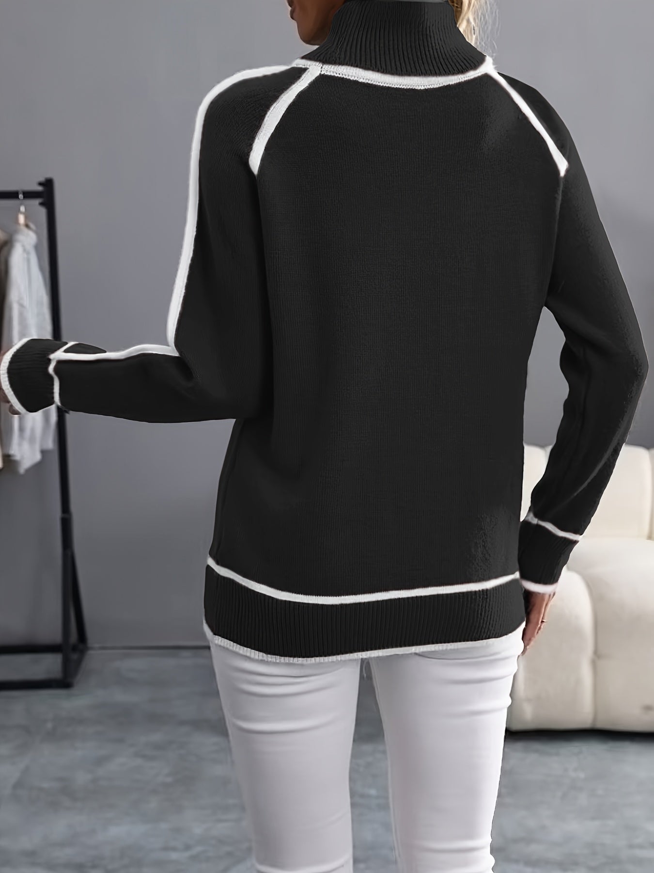 Janice - Pullover mit hohem Kragen