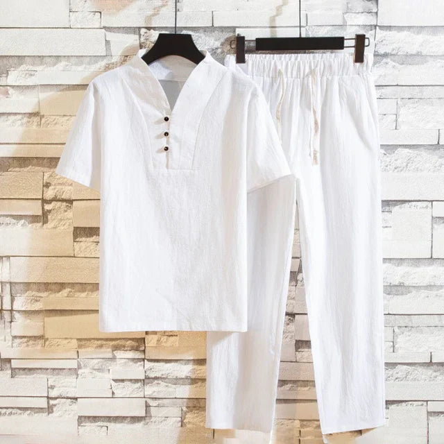 Pierre | Herren Leinenhemd & Hose