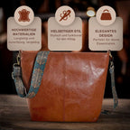 Greta - Vintage Leder-Schultertasche