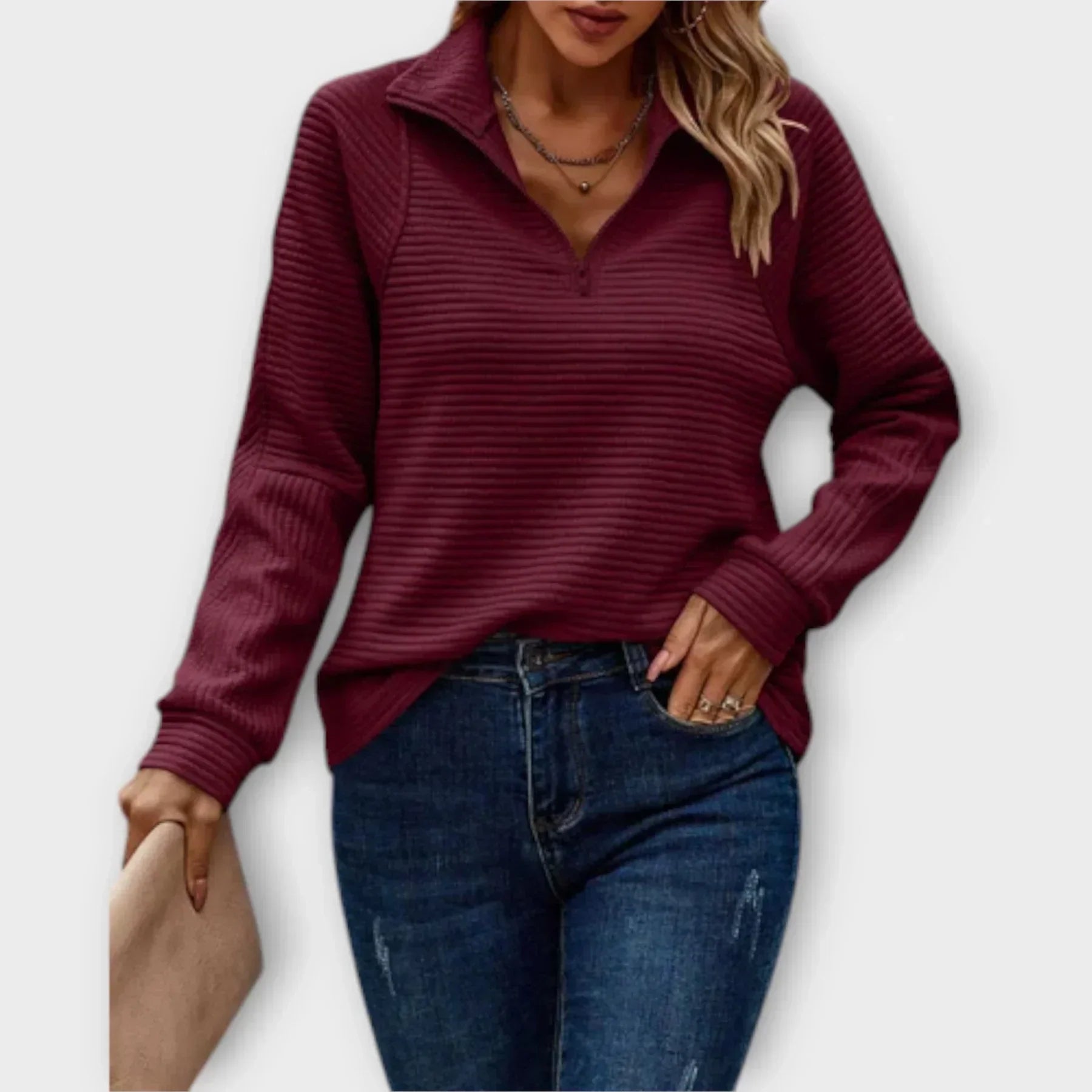 Olivia - Half-Zip-Pullover