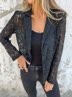 Lucienne -  Eleganter Damenblazer mit Spitze