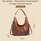 Brunhilde – Klassische Vielseitigkeit Vintage Schultertasche