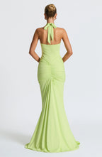 Graces - Drapiertes Jersey-Maxikleid